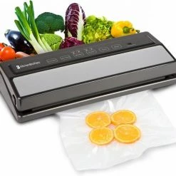 KitchenBrothers Vacumeermachine - 4 Standen - Incl. Folierol, Vacumeerzakken En Vacuumslang