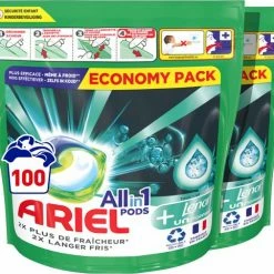 Ariel All In 1 Wasmiddel Pods + Touch Of Lenor Unstoppables - 2x50 Wasbeurten - Voordeelverpakking