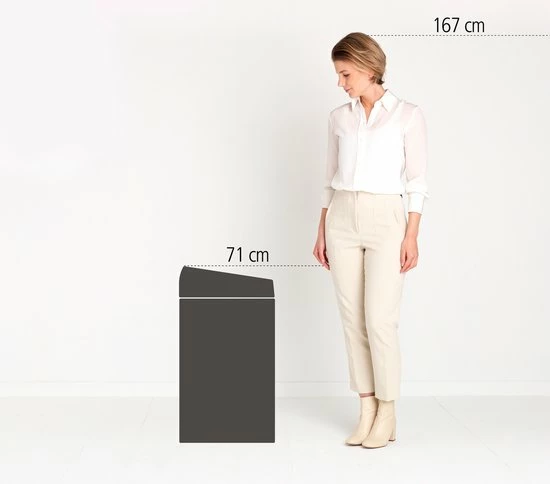 Brabantia Touch Bin Prullenbak - 60 L - Matt Black 3 Brabantia Touch Bin Prullenbak - 60 L - Matt Black - Afbeelding 3