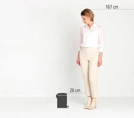 Brabantia NewIcon Prullenbak - 3 L - Matt Black 10 Brabantia NewIcon Prullenbak - 3 L - Matt Black - Afbeelding 10