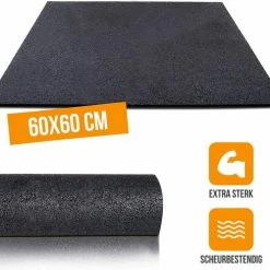 Strex Anti Trillingsmat Wasmachine En Wasdroger - 60 X 60 CM - Geluidsdempende Antislip Mat - Trillingsdemper - Rubber Mat -SolisVac Plus Shop 550x489 5