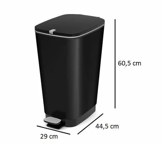 Kis Pedaalemmer Chic Bin Zwart L - 50L 7 Kis Pedaalemmer Chic Bin Zwart L - 50L - Afbeelding 7