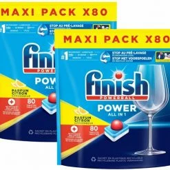 Finish Power All In 1 Citroen Vaatwastabletten - 160 Stuks