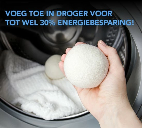 PrimeAmbition XL Drogerballen – 6 Stuks – Wasbollen – Wasballen – Wasdroger Ballen – Droogballen – Wol 3 PrimeAmbition XL Drogerballen – 6 Stuks – Wasbollen – Wasballen – Wasdroger Ballen – Droogballen – Wol - Afbeelding 3