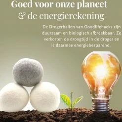 Good Lifehacks Goodlifehacks Originele XL 6 Stuks Drogerballen Met Geurolie - Wasbollen - Wasverzachter - Zero Waste Dryerballs - Duurzaam - Herbruikbare Droogballen - Wit & Grijs - Met GRATIS Essentiële Geurolie -SolisVac Plus Shop 550x495 2