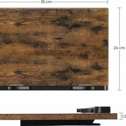 Acaza Leesstandaard - Boekenhouder - Boekensteun - Opvouwbare En Verstelbare Kookboekdisplay - Rustiek Bruin -SolisVac Plus Shop 550x496 7