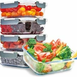 KitchenBrothers Meal Prep Bakjes - Luchtdicht - BPA Vrij - 1L - Glas - 5 Stuks