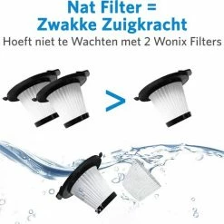 Wonix® Kruimeldief - Handstofzuiger - Kruimelzuiger - Snoerloos - Draadloos - Incl. 2x HEPA Filters -SolisVac Plus Shop 550x501 2
