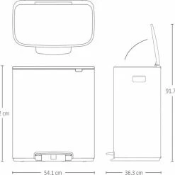 Brabantia Bo Prullenbak - 2 X 30 L - Mineral Infinite Grey 15 Brabantia Bo Prullenbak - 2 X 30 L - Mineral Infinite Grey -SolisVac Plus Shop 550x502 2