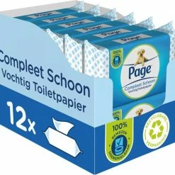 Page Vochtig Toiletpapier - 12 X 38 Stuks - Compleet Schoon Vochtig Wc Papier - Voordeelverpakking 12 Page Vochtig Toiletpapier - 12 X 38 Stuks - Compleet Schoon Vochtig Wc Papier - Voordeelverpakking -SolisVac Plus Shop 550x507 3
