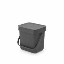 Brabantia Sort & Go Afvalbakje Aanrecht - 3 L - Dark Grey 15 Brabantia Sort & Go Afvalbakje Aanrecht - 3 L - Dark Grey -SolisVac Plus Shop 550x508 10