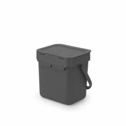 Brabantia Sort & Go Afvalbakje Aanrecht - 3 L - Dark Grey 14 Brabantia Sort & Go Afvalbakje Aanrecht - 3 L - Dark Grey -SolisVac Plus Shop 550x508 9