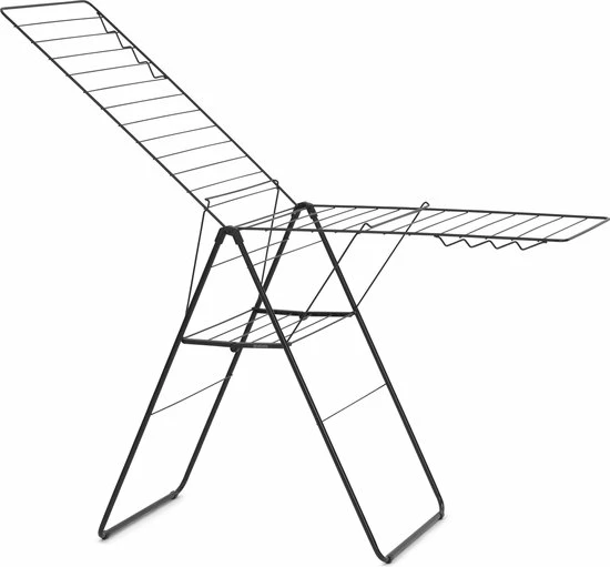 Brabantia HangOn Droogrek Inklapbaar - 25 Meter - Matt Black 1 Brabantia HangOn Droogrek Inklapbaar - 25 Meter - Matt Black