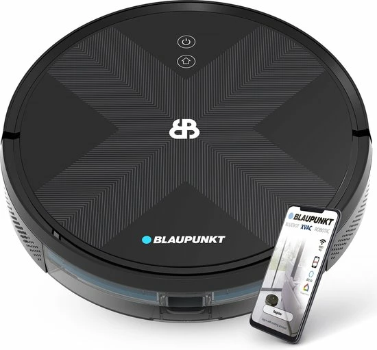 Blaupunkt Bluebot XVAC BPK-VCBB1XVB – Robotstofzuiger Met Optie Tot Dweilfunctie – Slimme Gyro Navigatie 1 Blaupunkt Bluebot XVAC BPK-VCBB1XVB – Robotstofzuiger Met Optie Tot Dweilfunctie – Slimme Gyro Navigatie
