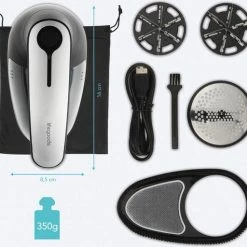 LifeGoods Elektrische Pluizenverwijderaar - Draadloos - 2 Extra Opzetstukken - Zwart 14 LifeGoods Elektrische Pluizenverwijderaar - Draadloos - 2 Extra Opzetstukken - Zwart -SolisVac Plus Shop 550x512