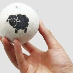 Merah Nieuw Zeelands Herbruikbare Wollen Drogerballen - Wasbollen - Schaapswol -Duurzame Wasballen -SolisVac Plus Shop 550x513 5