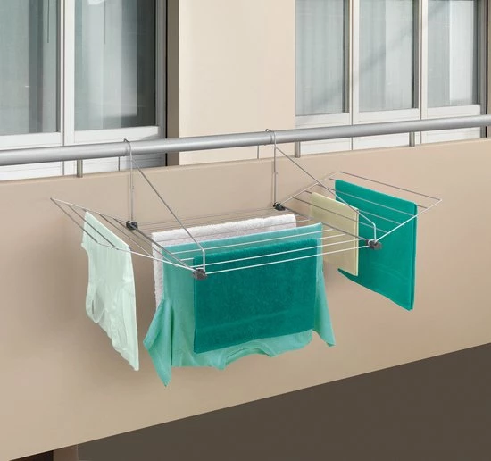 Tomado - Metaltex Tomado Tilburg Droogrek - 12m Drooglengte - Zilvergrijs 10 Tomado - Metaltex Tomado Tilburg Droogrek - 12m Drooglengte - Zilvergrijs - Afbeelding 10