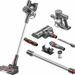 Steelstofzuiger Draadloos 200Watt Met 4 Verschillende Opzetstukken (draadloze Stofzuiger) Zedar S600