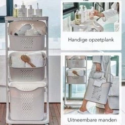 Sens Design Wassorteerder – Wasmand Met 3 Vakken - Op Wieltjes 21 Sens Design Wassorteerder – Wasmand Met 3 Vakken - Op Wieltjes -SolisVac Plus Shop 550x518 1