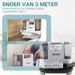 RYER Tapijtreiniger - Draagbare Vlekkenreiniger - Met Extra Borstel -SolisVac Plus Shop 550x519 6