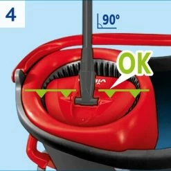 Vileda TURBO 3in1 Mop Met Zwenkkop + Pedaalemmer -SolisVac Plus Shop 550x521