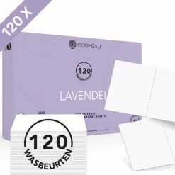 Cosmeau Wasstrips 120 Wasbeurten Lavendel Wasmiddel Wasvellen Detergent Sheets Eco Laundry Strips - Plasticvrij Biologisch Eco