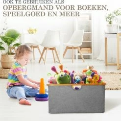 MIRI Opvouwbare Wasmand – Heupwasmand – Wasmanden – Opbergmand – Wasbox – 45L – Bamboe – Laundry Basket -SolisVac Plus Shop 550x522 14