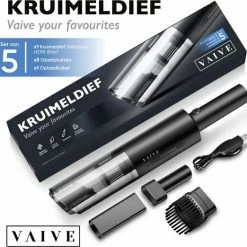 VAIVE Kruimelzuiger Snoerloos - Incl. Opzetstukken - Modern - Handstofzuiger 13 VAIVE Kruimelzuiger Snoerloos - Incl. Opzetstukken - Modern - Handstofzuiger -SolisVac Plus Shop 550x522 15