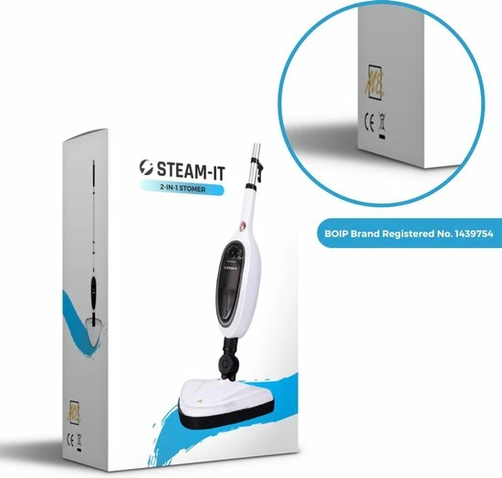 Media Evolution STEAM-IT 2 In 1 Stoomreiniger Én Handstomer - Met Opzetstukken Voor Alle Vloeren, Bank, Badkamer En Tapijt - Wit 13 Media Evolution STEAM-IT 2 In 1 Stoomreiniger Én Handstomer - Met Opzetstukken Voor Alle Vloeren, Bank, Badkamer En Tapijt - Wit - Afbeelding 13