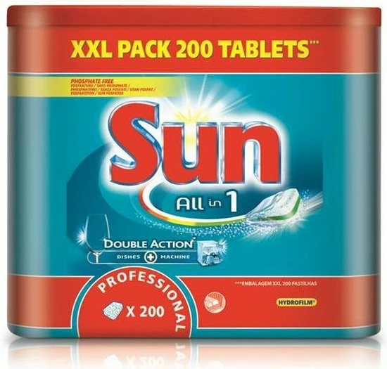 Sun Vaatwastabletten All In 1 Pak Van 200 Stuks 3 Sun Vaatwastabletten All In 1 Pak Van 200 Stuks - Afbeelding 3