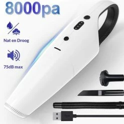 Next2Us - Kruimeldief Snoerloos - Kruimelzuiger Draadloos Voor Auto Of Thuis - Nat En Droog - Kruimeldief Best Verkocht - 2022 Upgrade