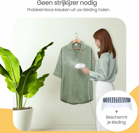 Goliving Kledingstomer - Handstomer Voor Kleding/textiel/stof - Stoomstrijkijzer - Handstoomreiniger - Handstomer - Opvouwbaar - Incl. Reis-etui - Wit 2 Goliving Kledingstomer - Handstomer Voor Kleding/textiel/stof - Stoomstrijkijzer - Handstoomreiniger - Handstomer - Opvouwbaar - Incl. Reis-etui - Wit - Afbeelding 2