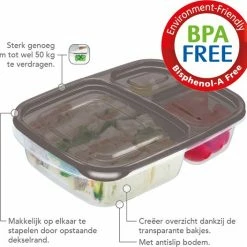 Lock&Lock Meal Prep Bakjes - Diepvriesbakjes - Vershoudbakjes Set Met Deksel - Magnetron Bakjes - Met 3 Compartimenten - Stevig En Herbruikbaar - BPA Vrij - Set Van 6 Stuks - 965ml 12 Lock&Lock Meal Prep Bakjes - Diepvriesbakjes - Vershoudbakjes Set Met Deksel - Magnetron Bakjes - Met 3 Compartimenten - Stevig En Herbruikbaar - BPA Vrij - Set Van 6 Stuks - 965ml -SolisVac Plus Shop 550x527 2