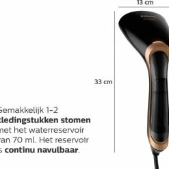 Philips Steam&Go Plus GC365/80 - Kledingstomer - Zwart 30 Philips Steam&Go Plus GC365/80 - Kledingstomer - Zwart -SolisVac Plus Shop 550x528 5