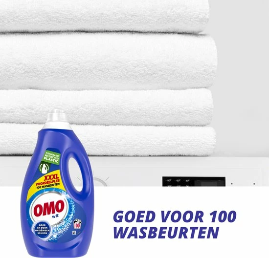 Omo Vloeibaar Wasmiddel Wit - 100 Wasbeurten - Grootverpakking 9 Omo Vloeibaar Wasmiddel Wit - 100 Wasbeurten - Grootverpakking - Afbeelding 9