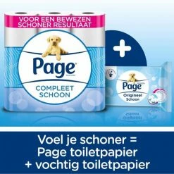 Page Toiletpapier - 96 Rollen - Compleet Schoon Wc Papier - Voordeelverpakking 12 Page Toiletpapier - 96 Rollen - Compleet Schoon Wc Papier - Voordeelverpakking -SolisVac Plus Shop 550x529