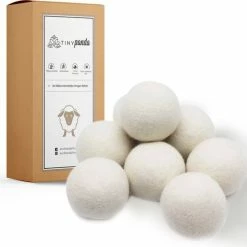 Droger Ballen XL 8 Stuks – Zero Waste Dryer Balls - Duurzaam – Wasverzachter – Herbruikbare Drogerballen – Droogt De Was Sneller – Tiny Panda