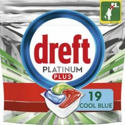 Dreft Platinum Plus All In One - Vaatwastabletten - Voordeelverpakking 5x19 Stuks