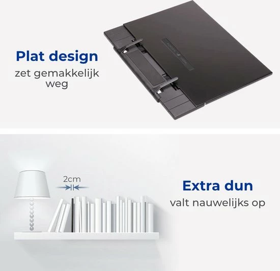 Soothe 7-Traps Verstelbare Boekenstandaard – Kookboekstandaard – Boekenhouder – Tablethouder – Documentenhouder – Zwart Metaal 6 Soothe 7-Traps Verstelbare Boekenstandaard – Kookboekstandaard – Boekenhouder – Tablethouder – Documentenhouder – Zwart Metaal - Afbeelding 6