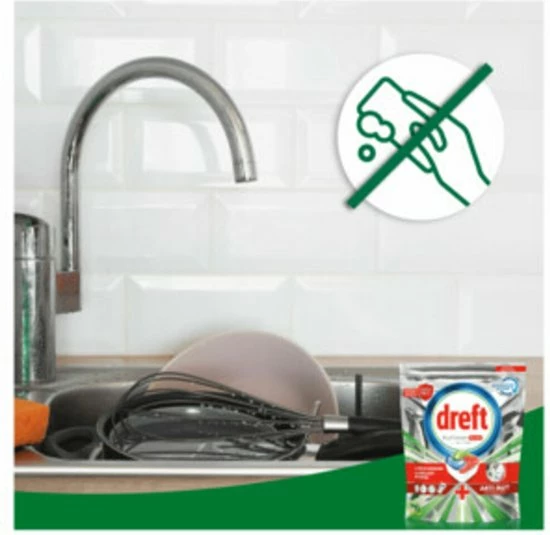 Dreft Platinum Plus All In One - Vaatwastabletten - Voordeelverpakking 4 X 33 Stuks 3 Dreft Platinum Plus All In One - Vaatwastabletten - Voordeelverpakking 4 X 33 Stuks - Afbeelding 3