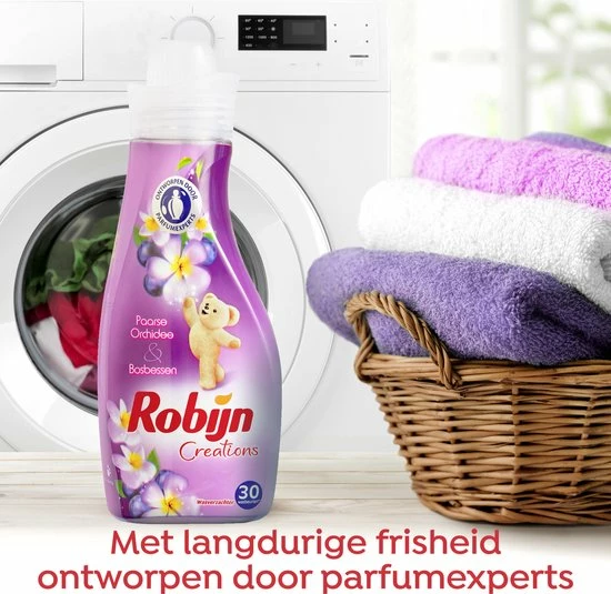 Robijn Creations Paarse Orchidee & Bosbessen Wasverzachter - 8 X 30 Wasbeurten - Voordeelverpakking 5 Robijn Creations Paarse Orchidee & Bosbessen Wasverzachter - 8 X 30 Wasbeurten - Voordeelverpakking - Afbeelding 5