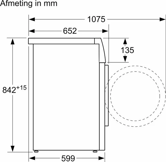 Bosch WTH83001FG - Serie 4 - Warmtepompdroger - NL/FR 7 Bosch WTH83001FG - Serie 4 - Warmtepompdroger - NL/FR - Afbeelding 7