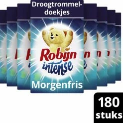 Robijn Intense Morgenfris Droogtrommeldoekjes - 9 X 20 Stuks - Voordeelverpakking