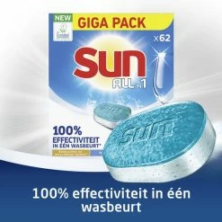 Sun All-in 1 Normaal Vaatwastabletten - 62 Tabletten - Voordeelverpakking 13 Sun All-in 1 Normaal Vaatwastabletten - 62 Tabletten - Voordeelverpakking -SolisVac Plus Shop 550x539 15