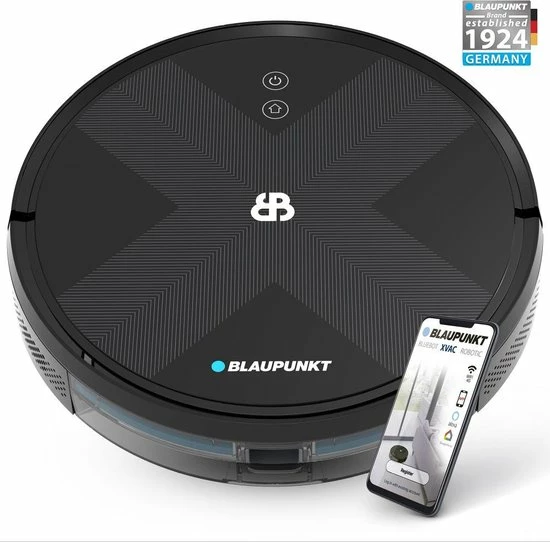 Blaupunkt Bluebot XVAC BPK-VCBB1XVB – Robotstofzuiger Met Optie Tot Dweilfunctie – Slimme Gyro Navigatie 15 Blaupunkt Bluebot XVAC BPK-VCBB1XVB – Robotstofzuiger Met Optie Tot Dweilfunctie – Slimme Gyro Navigatie - Afbeelding 15