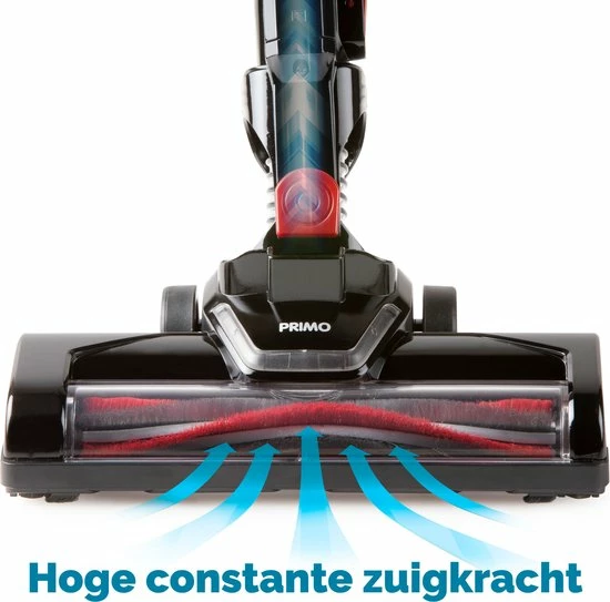 PRIMO Stofzuiger Zonder Zak PR504SV - 3-in-1 Steelstofzuiger Draadloos - Kruimelzuiger - HEPA Filter - Zwart/Rood 11 PRIMO Stofzuiger Zonder Zak PR504SV - 3-in-1 Steelstofzuiger Draadloos - Kruimelzuiger - HEPA Filter - Zwart/Rood - Afbeelding 11