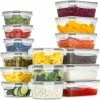 Vershoudbakjes - Meal Prep Bakjes - Lunchbox - Diepvriesbakjes - Vershouddoos - Vershoudbakjes Set - Plastic Bakjes - Voedselcontainer - Magnetron Bakjes Met Deksel - 16 Stuks - BPA Vrij - Stosh