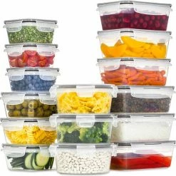 Vershoudbakjes - Meal Prep Bakjes - Lunchbox - Diepvriesbakjes - Vershouddoos - Vershoudbakjes Set - Plastic Bakjes - Voedselcontainer - Magnetron Bakjes Met Deksel - 16 Stuks - BPA Vrij - Stosh