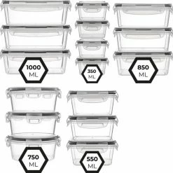 Vershoudbakjes - Meal Prep Bakjes - Lunchbox - Diepvriesbakjes - Vershouddoos - Vershoudbakjes Set - Plastic Bakjes - Voedselcontainer - Magnetron Bakjes Met Deksel - 16 Stuks - BPA Vrij - Stosh 18 Vershoudbakjes - Meal Prep Bakjes - Lunchbox - Diepvriesbakjes - Vershouddoos - Vershoudbakjes Set - Plastic Bakjes - Voedselcontainer - Magnetron Bakjes Met Deksel - 16 Stuks - BPA Vrij - Stosh -SolisVac Plus Shop 550x546 2
