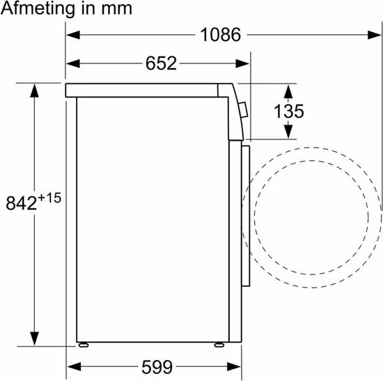 Bosch WTR88T00NL - Serie 6 - Warmtepompdroger 9 Bosch WTR88T00NL - Serie 6 - Warmtepompdroger - Afbeelding 9
